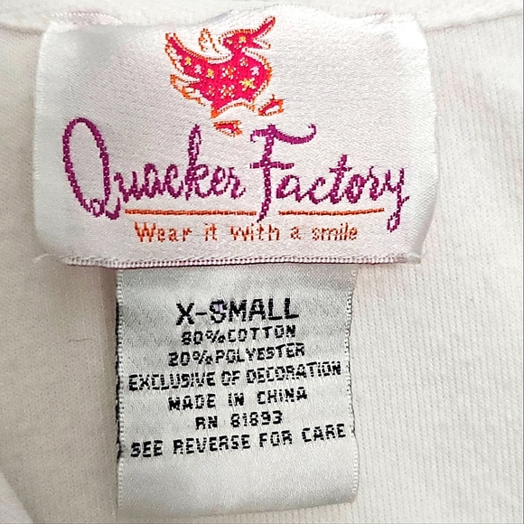 Quacker Factory Beach Cover-Up Terrycloth Womens XS Flamingo Hood Sequins Lounge - Picture 7 of 11